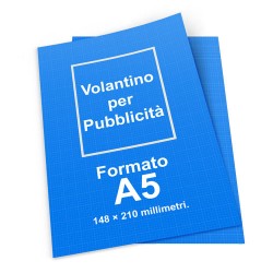 Volantini Frosinone, Stampa pubblicitaria Frosinone. Volanti A5 Misure 148x210, per alti quantitativi, contattateci.