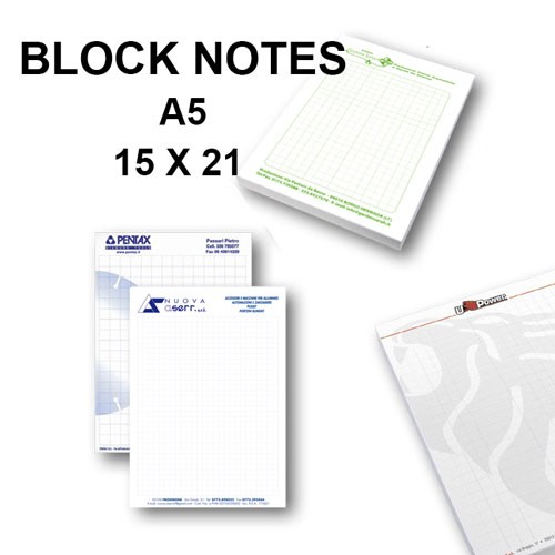 Block Notes Personalizzati formato A5 economici