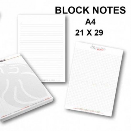 Block Notes personalizzati in vari formati A4 A5 A6 10x21cm