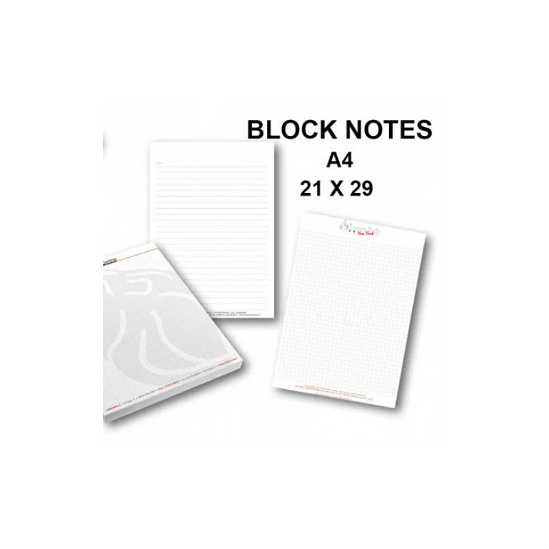 Block Notes A4 stampa tipografica personalizzata