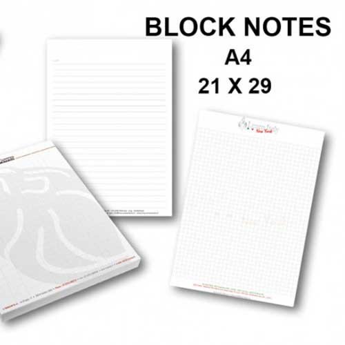 Block Notes A4 stampa tipografica personalizzata
